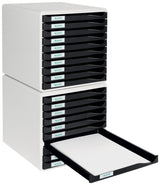 Skuffekabinet 10 skuffer A4 sort