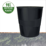 Papirkurv recycle 15 liter sort