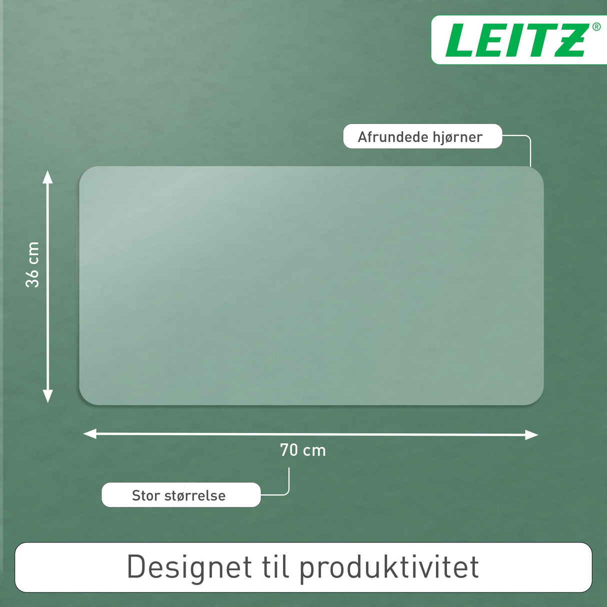Skriveunderlag 36x70 mat transparent – image 6