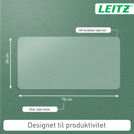 Skriveunderlag 36x70 mat transparent – image 6