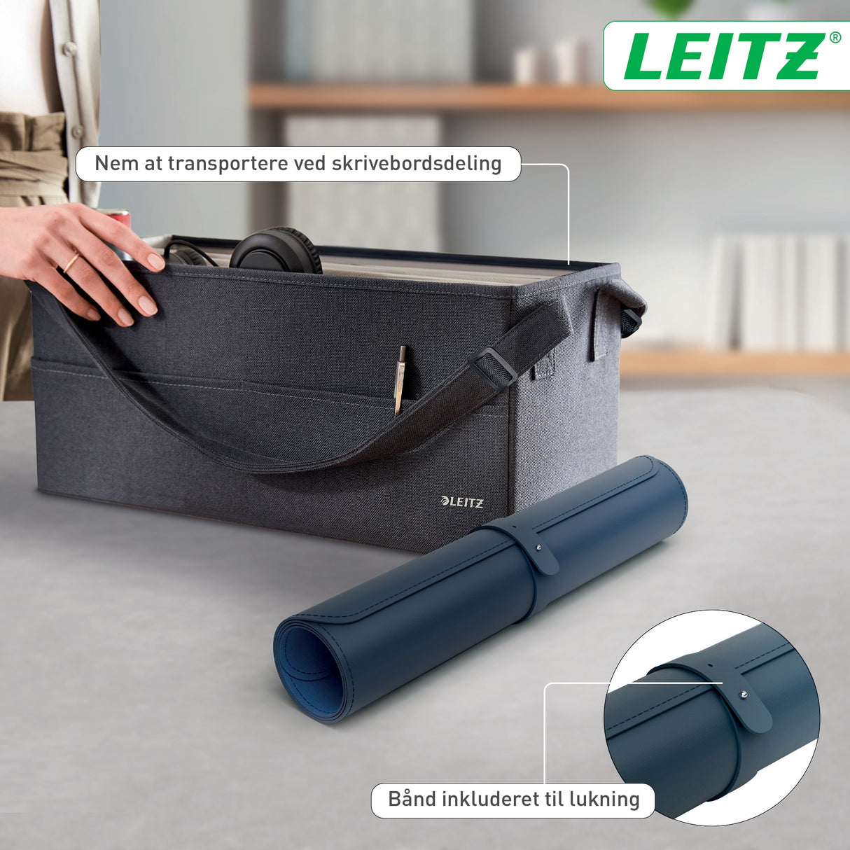 Skriveunderlag 40x80 mørkeblå – image 8