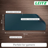 Skriveunderlag XL gaming 40x100 grå – image 3