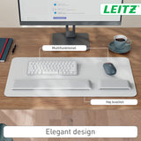 Skriveunderlag læder 36x70 lysegrå – image 8