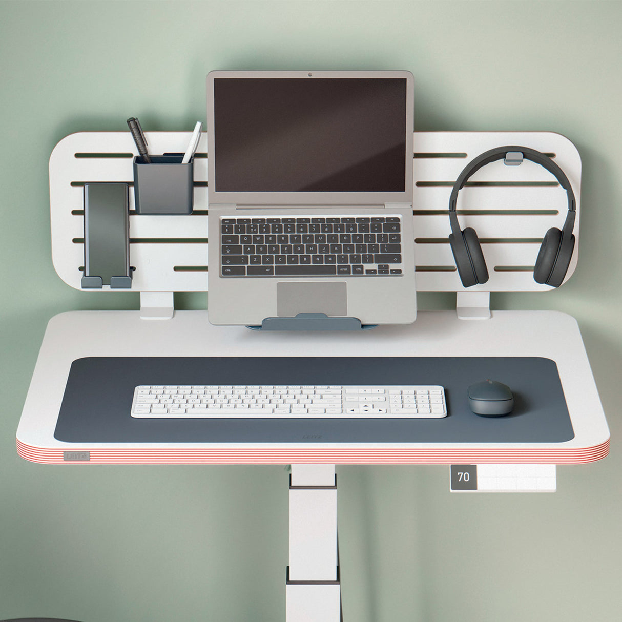 Skriveunderlag læder 36x70 mørkegrå – image 5