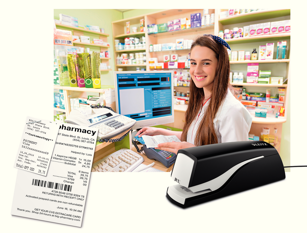 Hæftemaskine 5532 elektrisk t/10ark sort – image 4