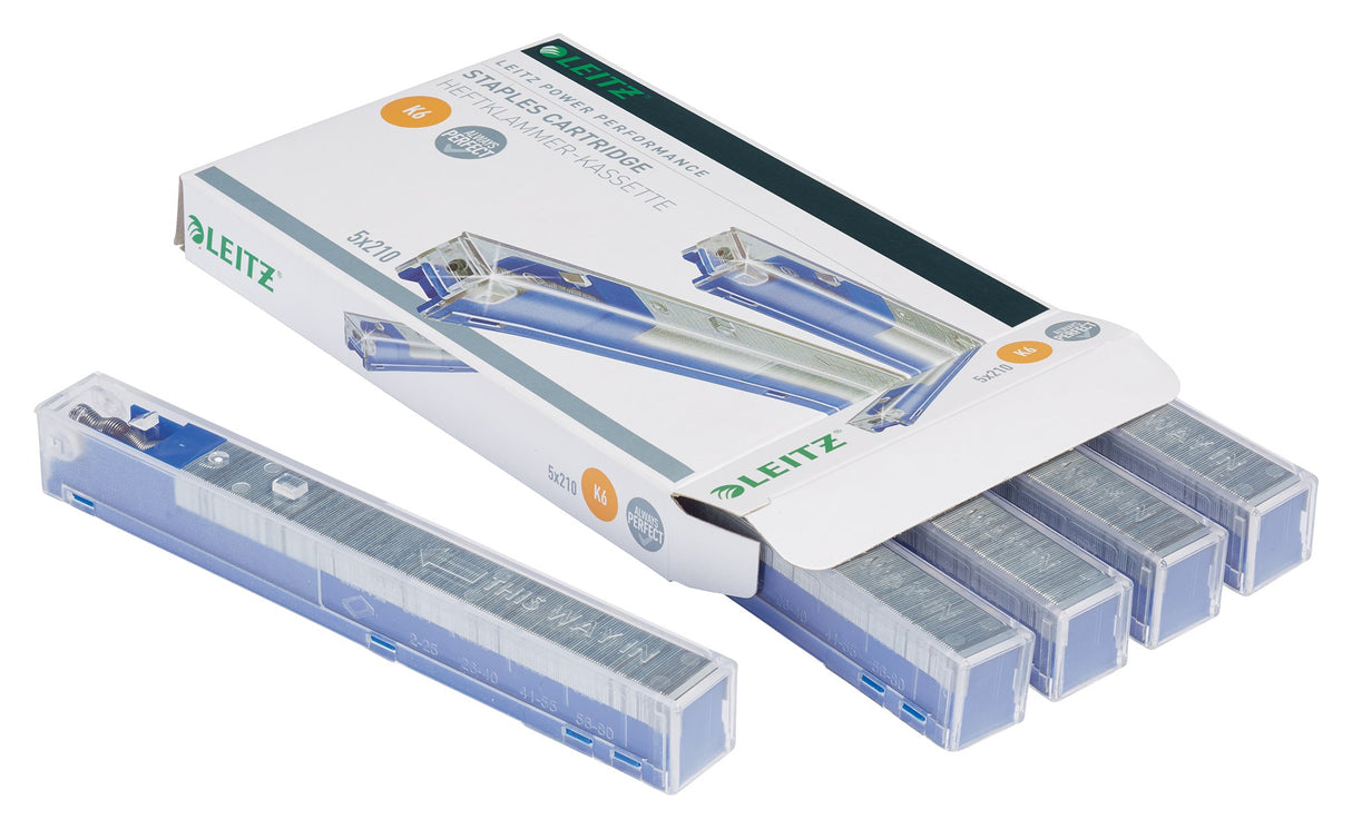 Leitz Hæftkassette 26/6 K6 t/25ark (5x210) – Hæfteklammer (billede 2)