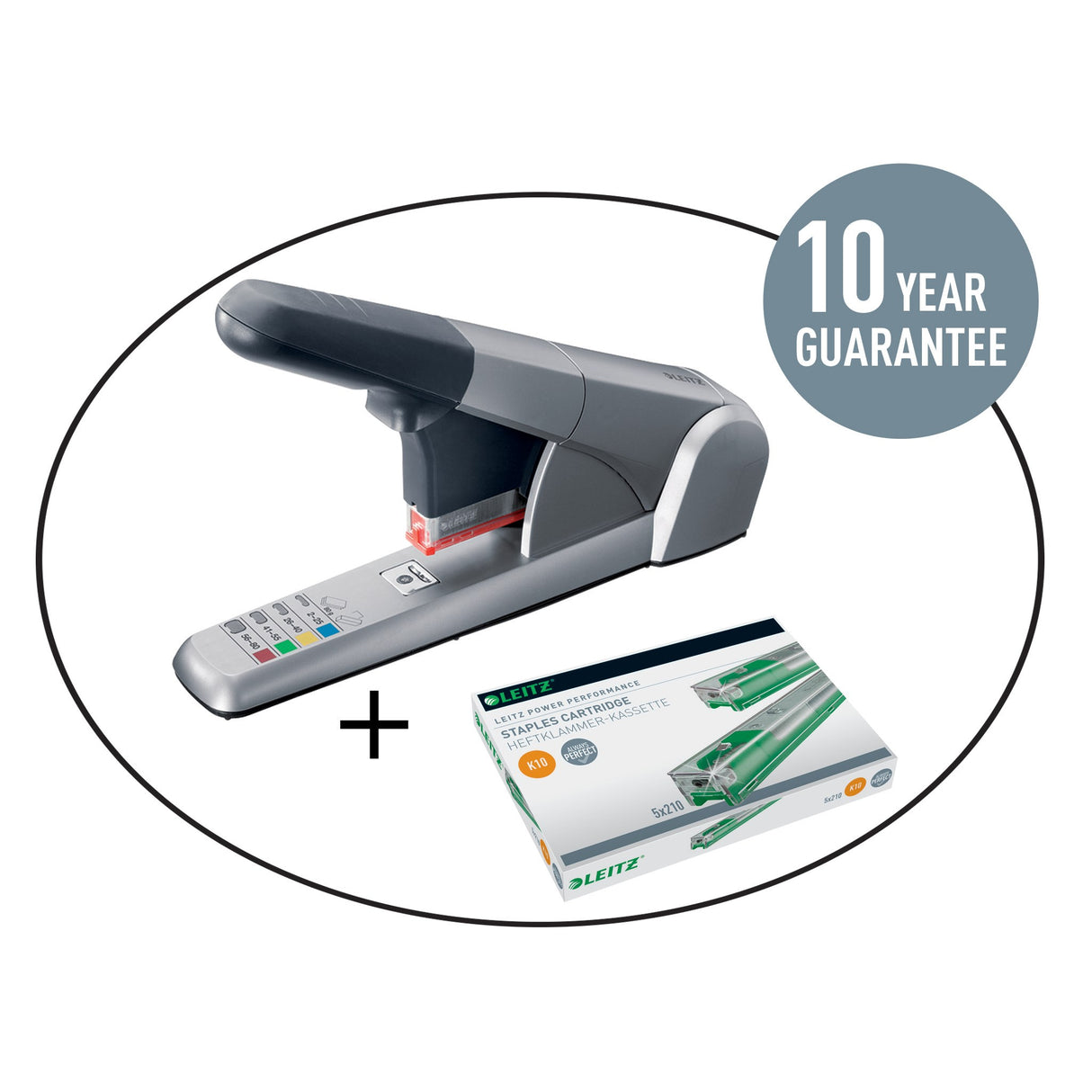 Leitz Hæftekassette 26/10 K10 t/55 ark (5x210) – Hæfteklammer (billede 4)