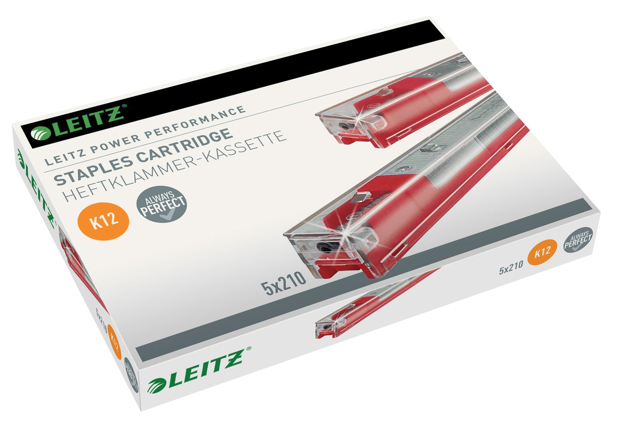 Leitz Hæftekassette 26/12 K12 t/80 ark (5x210) – Hæfteklammer (billede 1)