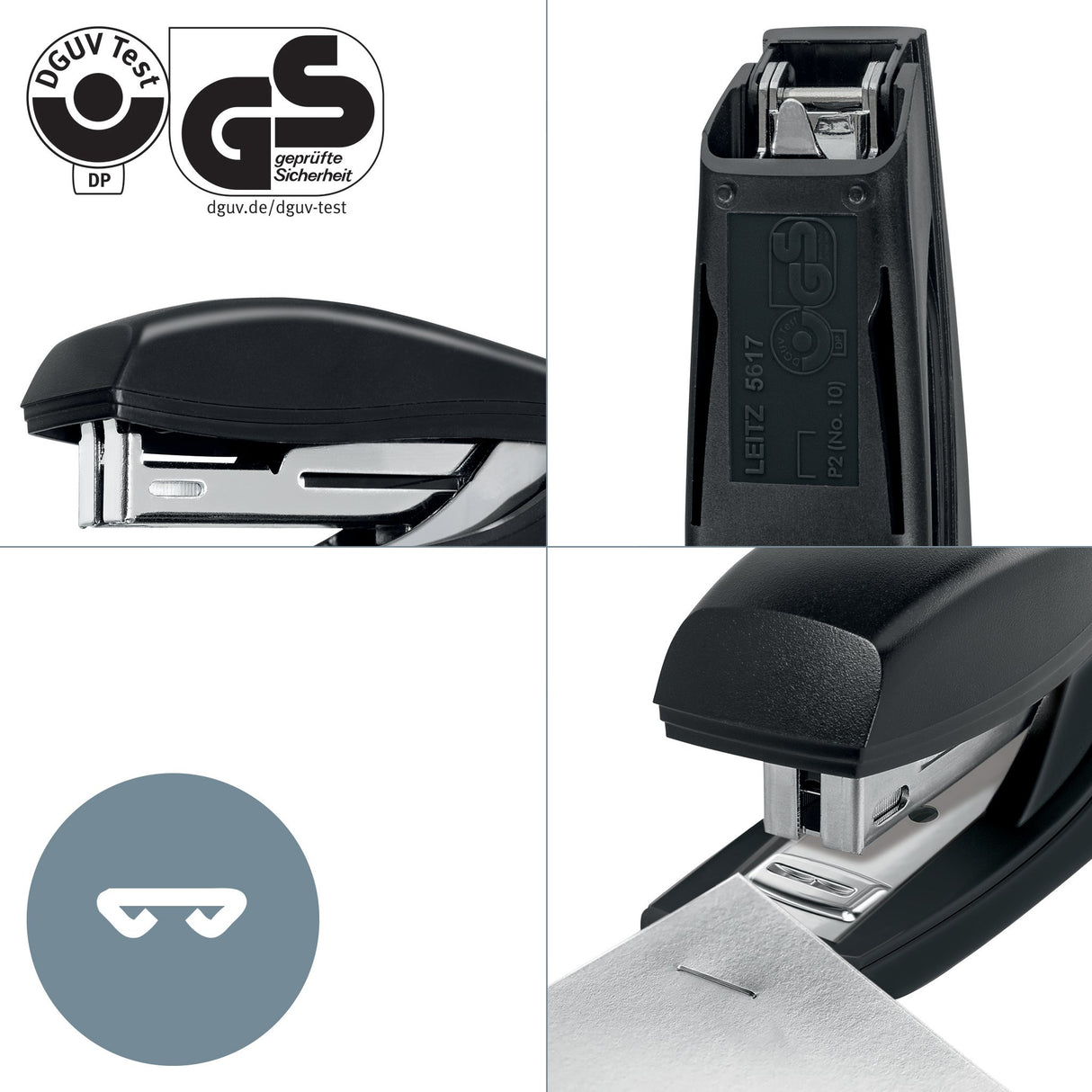 Hæftemaskine recycle t/10ark sort – image 4