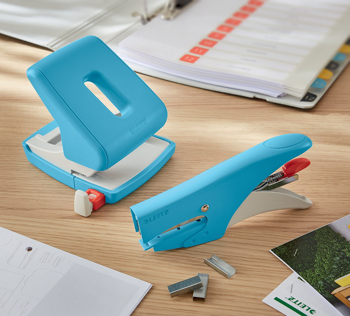 Hæftetang Cosy klamme10 t/15ark blå – image 4