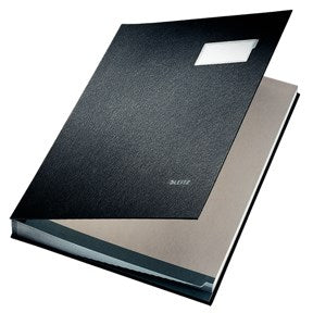 Underskriftsmappe 20 rum A4 sort – image 3