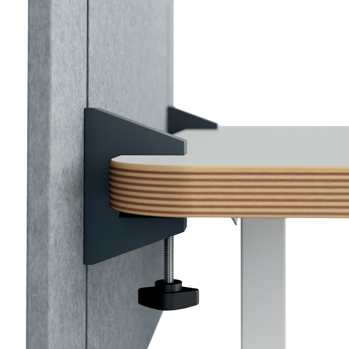 Leitz Bordskærmvæg t/sidde/ståbord højdejust 60x70cm grå – Hæve/sænkeborde (billede 4)