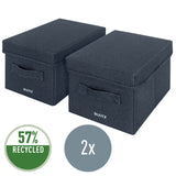 Opbevaringsboks i stof S grå (2) – image 2