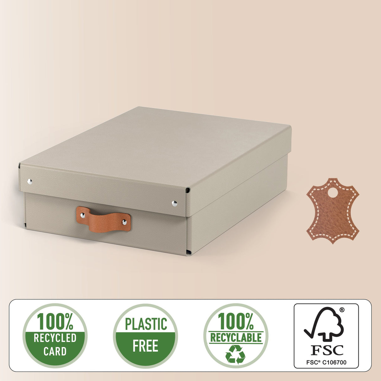 Arkivboks Puro medium lav gråbeige (2) – image 4