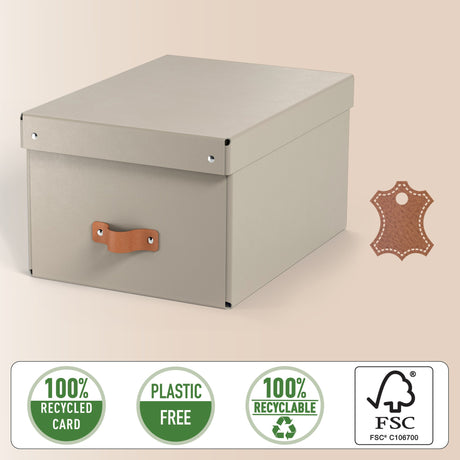Arkivboks Puro medium høj gråbeige (2) – image 4