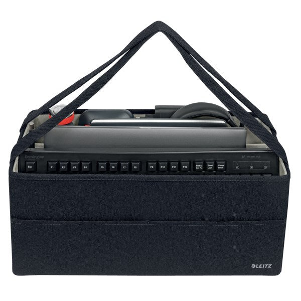 Taske Hot Desking stor stof grå – image 3