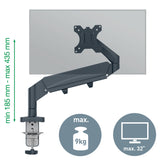 Monitor Arm Ergo Space Saving Single, Dark Grey – image 4
