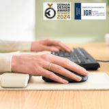 Musemåtte m/håndledsstø.Ergo Leitz lysgrå – image 2