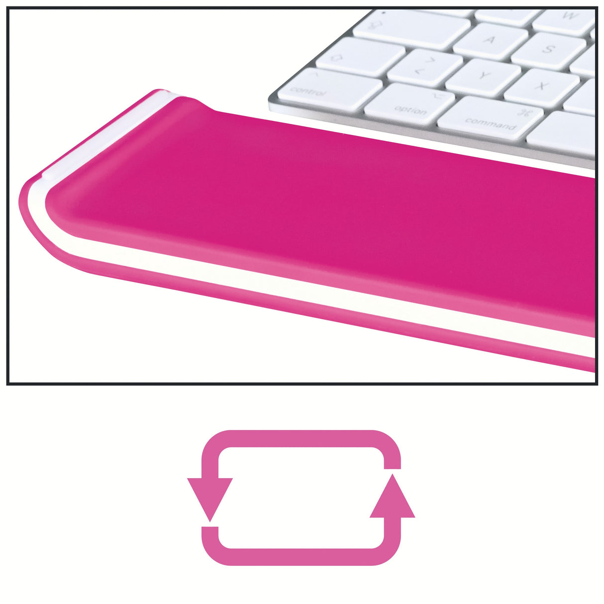 Keyboard håndledsstø.Ergo Leitz WOW pink – image 4