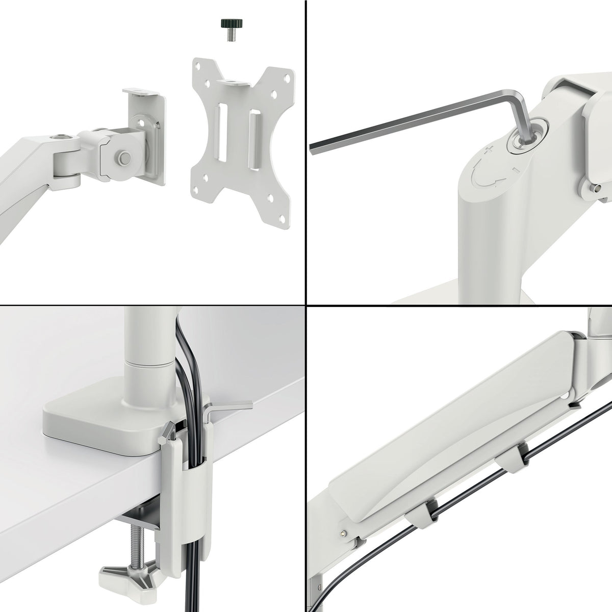 Leitz Monitor arm Ergo pladsbespar.dobb.lysgrå (billede 5)