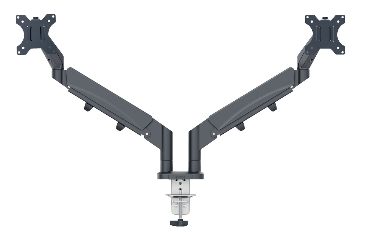 Monitor Arm Ergo Space Saving Dual, Dark Grey – image 1
