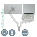 Leitz Monitor arm pladsbe.dobb m.laptoparmLgrå (billede 4)