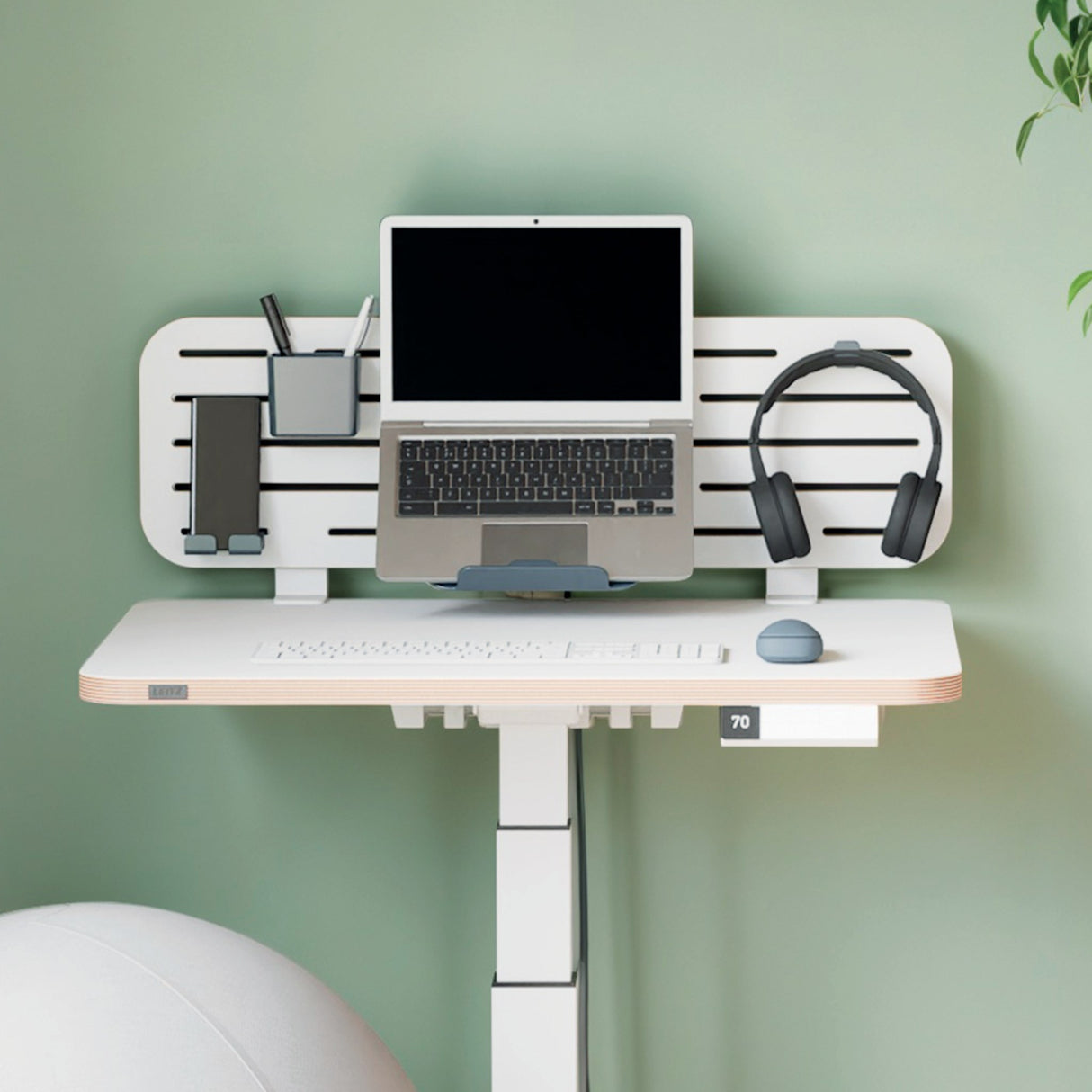 Pegboard organiseringstavle t/skrivebord 80x25cm (5)