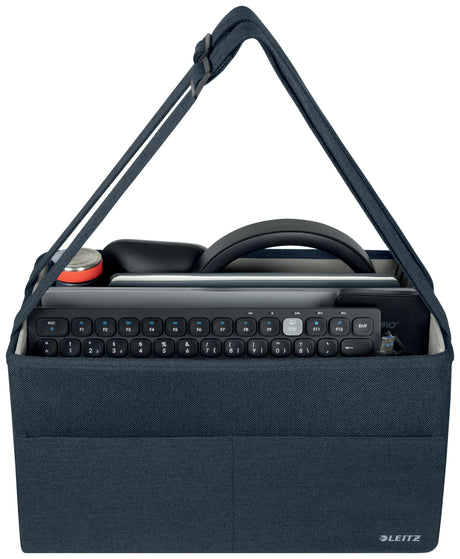 Taske Hot Desking lille stof grå – image 3