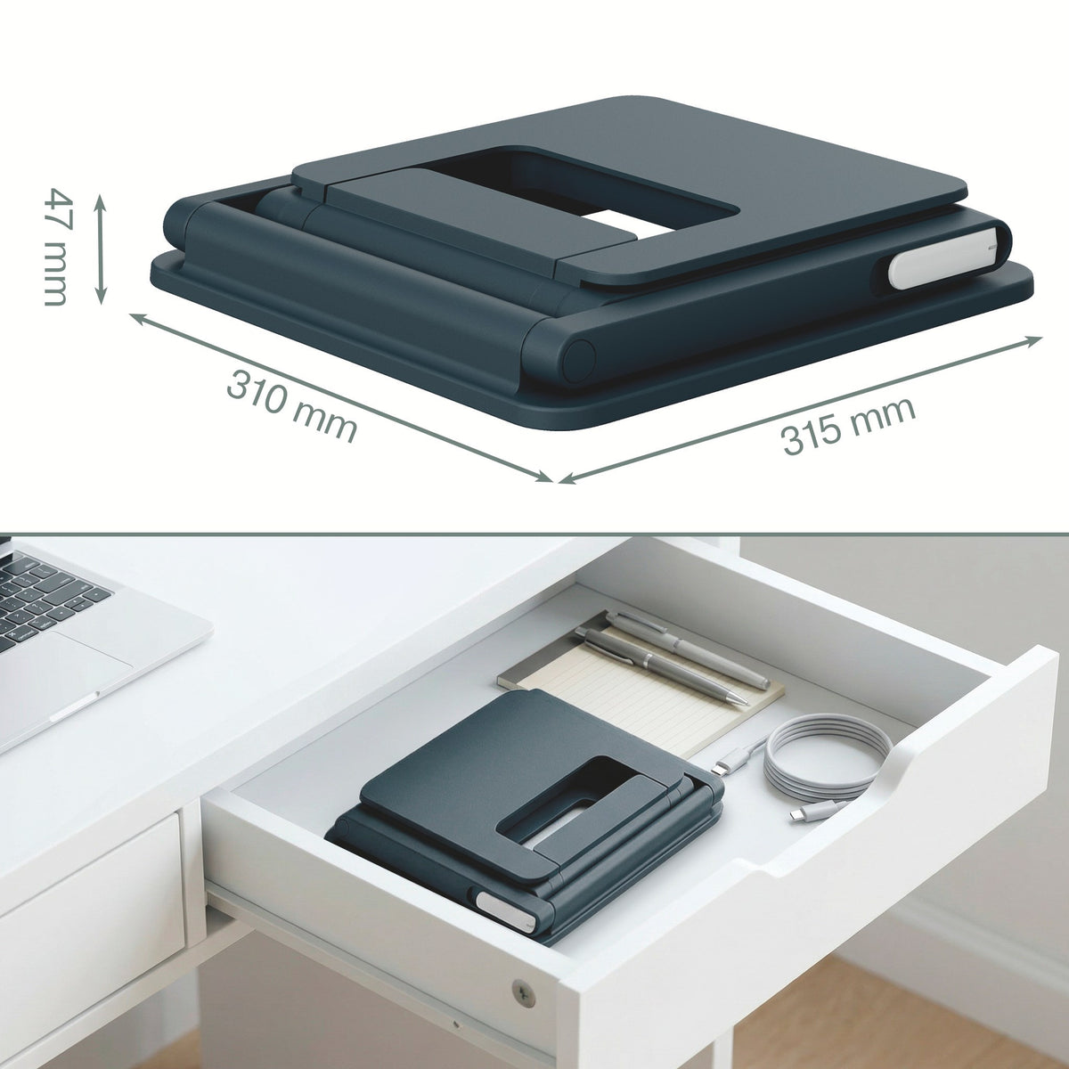 Laptop Riser Sit Stand Leitz Ergo M.grå (billede 2)