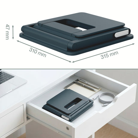Laptop Riser Sit Stand Leitz Ergo M.grå (billede 2)