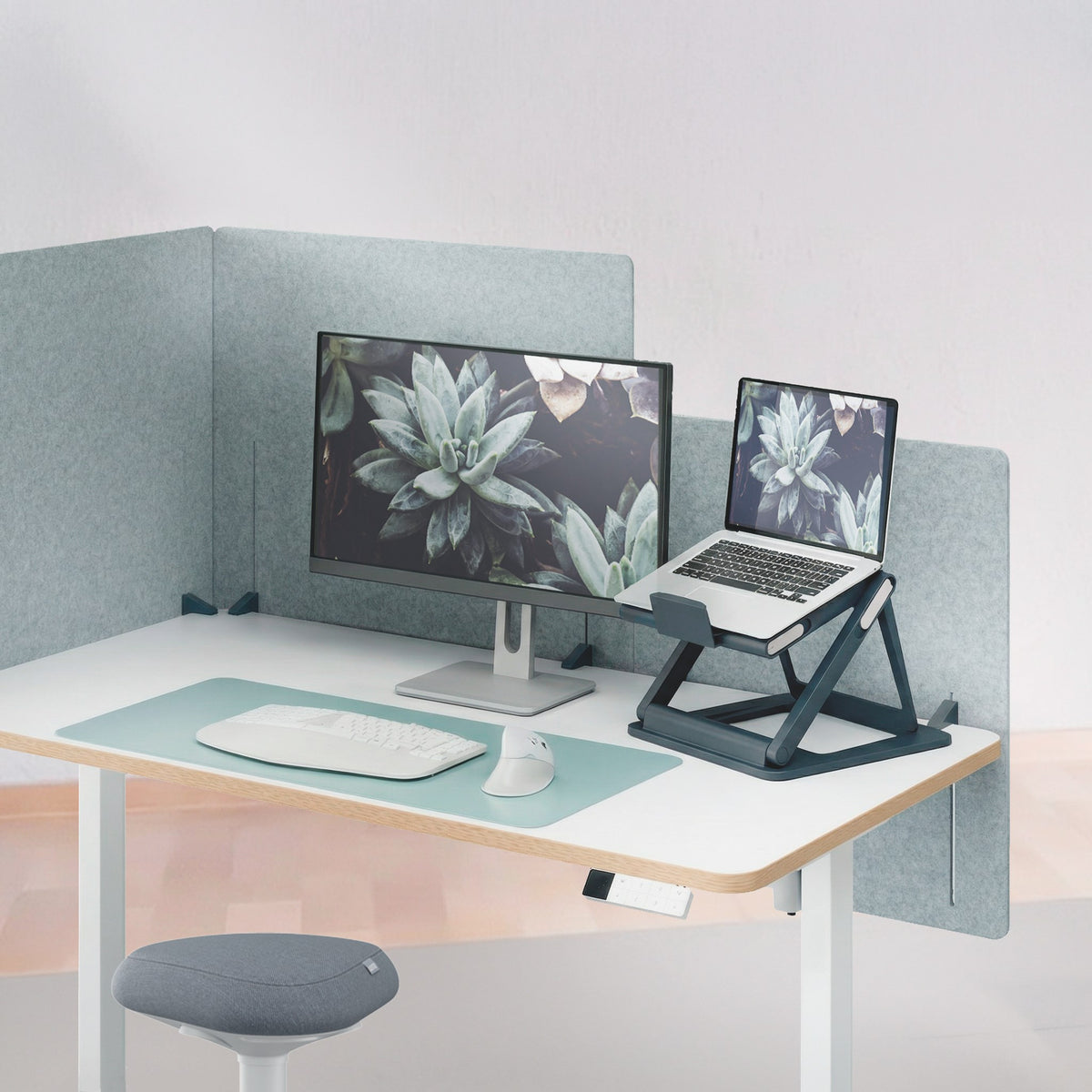 Laptop Riser Sit Stand Leitz Ergo M.grå (billede 5)
