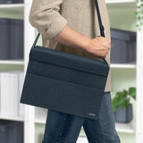 Taske Hot Desking m/låg lille stof grå – image 3