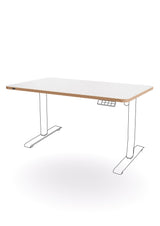 Leitz Bordplade t/sidde/ståbord 120x70cm Ergo hvid – Hæve/sænkeborde (billede 1)