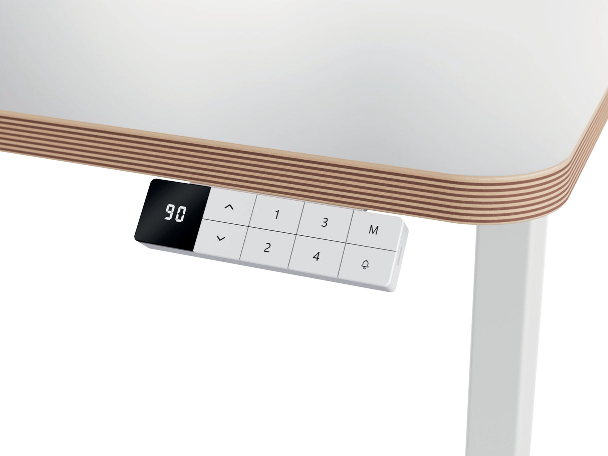 Leitz Bordplade t/sidde/ståbord 120x70cm Ergo hvid – Hæve/sænkeborde (billede 5)