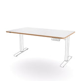 Leitz Bordplade t/sidde/ståbord 140x80cm Ergo hvid – Hæve/sænkeborde (billede 1)