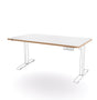 Leitz Bordplade t/sidde/ståbord 140x80cm Ergo hvid – Hæve/sænkeborde (billede 1)