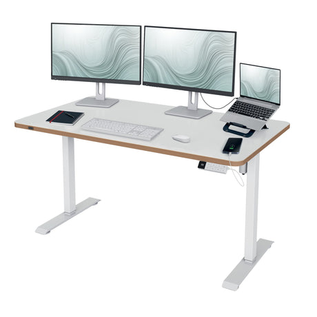 Leitz Bordplade t/sidde/ståbord 140x80cm Ergo hvid – Hæve/sænkeborde (billede 3)