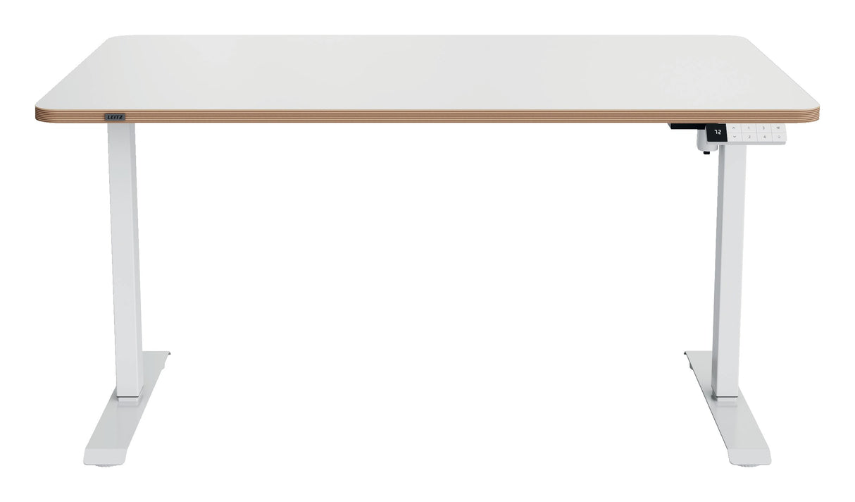 Leitz Bordplade t/sidde/ståbord 140x80cm Ergo hvid – Hæve/sænkeborde (billede 4)