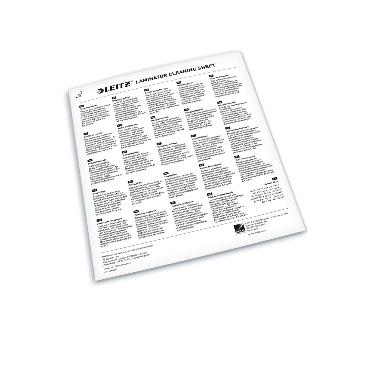 Leitz Renseark t/lamineringsmaskiner (5) – Laminering & tilbehør (billede 3)