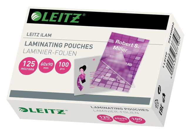 Leitz Lamineringslomme glans 125my 60x90 (100) – Laminering & tilbehør (billede 1)