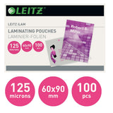 Leitz Lamineringslomme glans 125my 60x90 (100) – Laminering & tilbehør (billede 2)