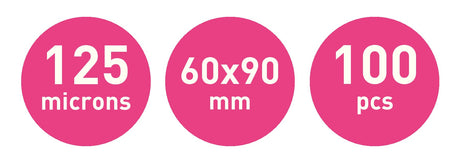Lamineringslomme glans 125my 60x90 (100) – image 3