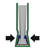 Omslag i karton 10,5mm A4 sort/klar (10) – image 2