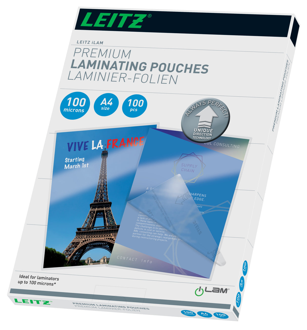 Lamineringslomme UDT glans 100my A4(100) – image 1