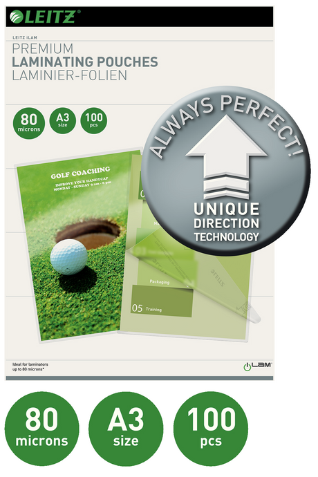 Lamineringslomme UDT glans 80my A3 (100) – image 3