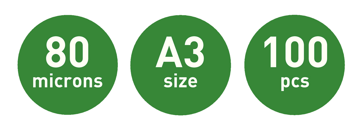 Lamineringslomme UDT glans 80my A3 (100) – image 5