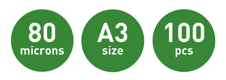 Lamineringslomme UDT glans 80my A3 (100) – image 5