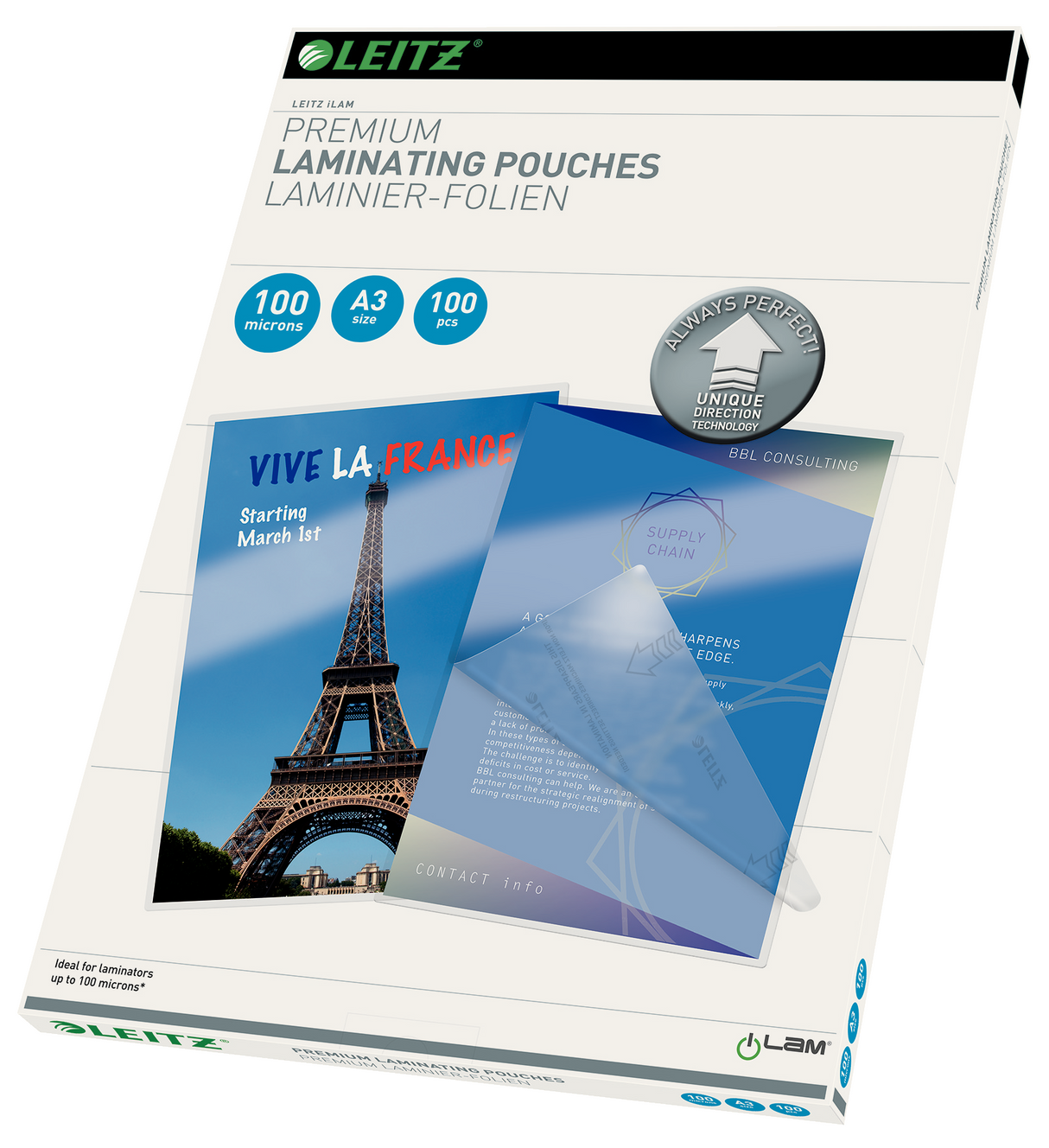 Lamineringslomme UDT glans 100my A3(100) – image 2