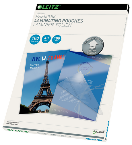 Lamineringslomme UDT glans 100my A3(100) – image 2