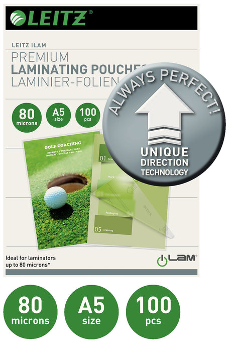 Lamineringslomme UDT glans 80my A5 (100) – image 2